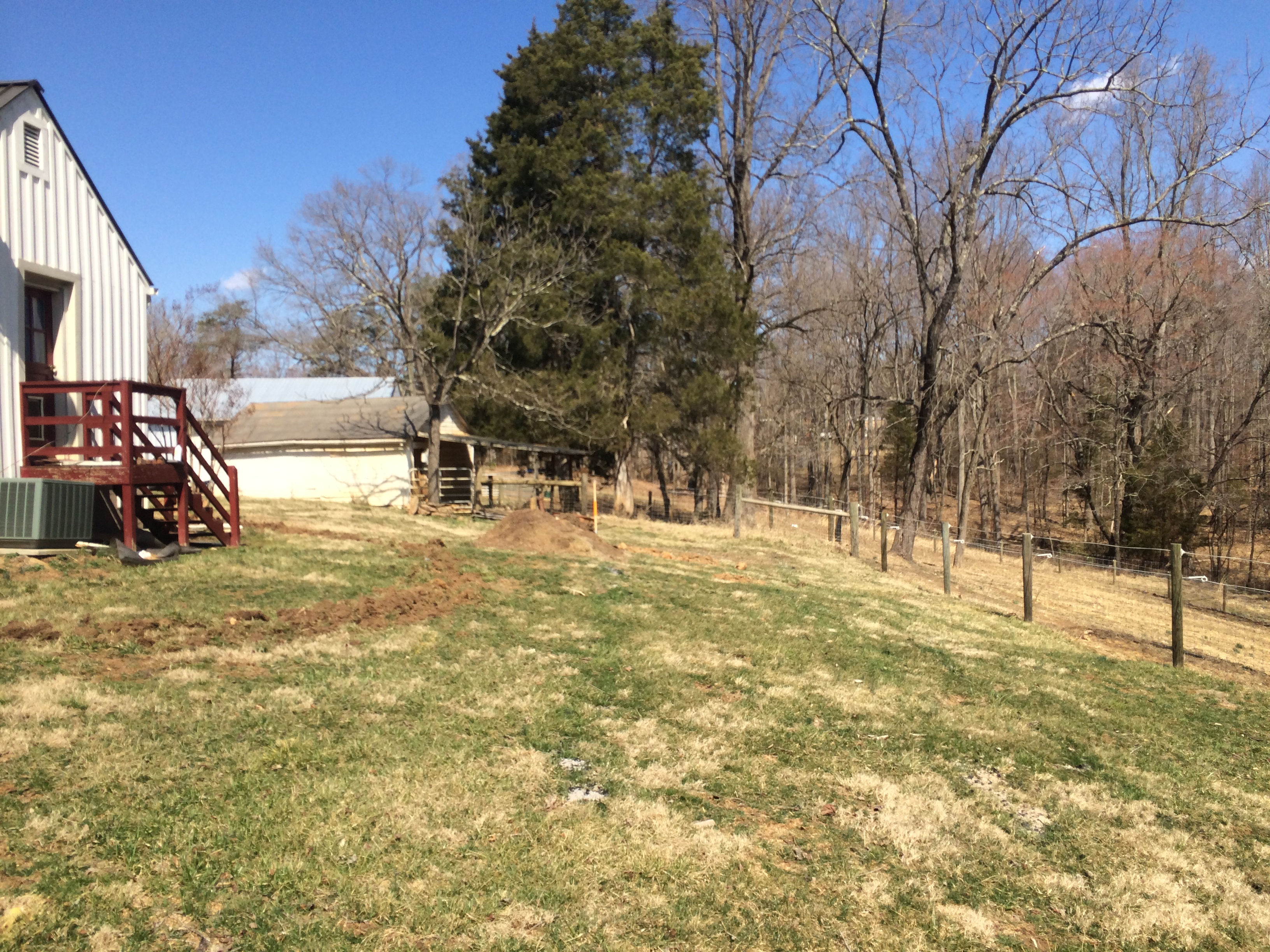 Garden Area before tilling