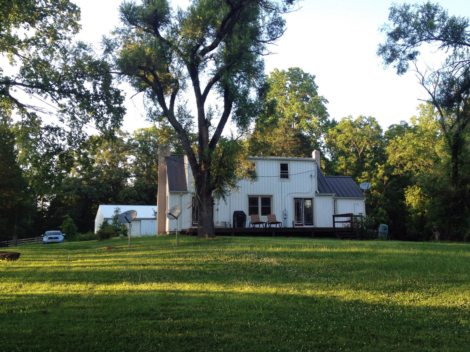 View of the back porch