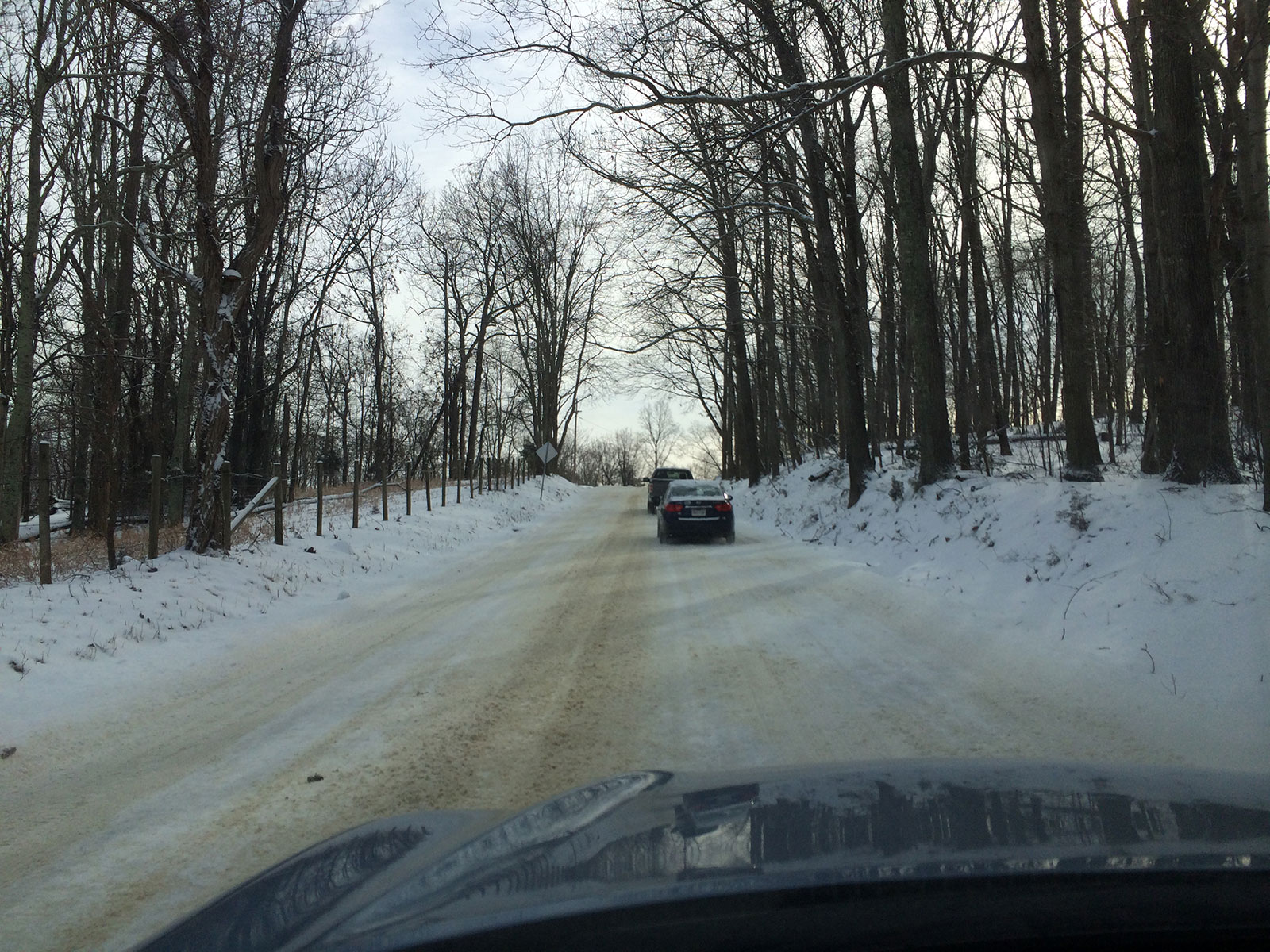 Snowpack roads