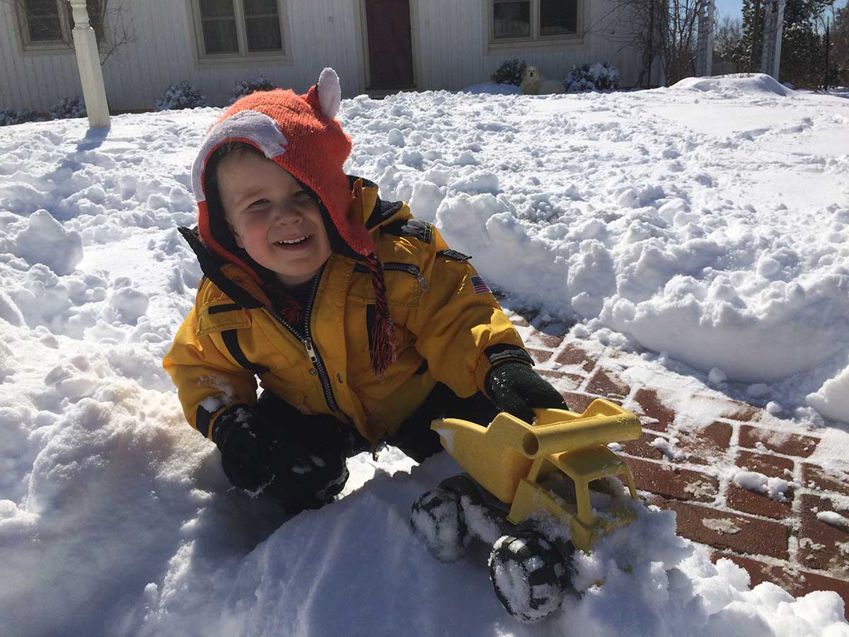 Quincy with his truck