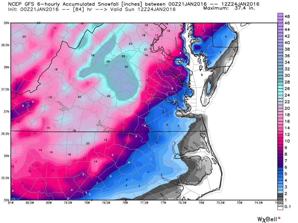 Snow map