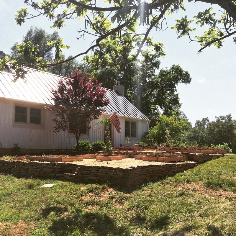 Planting the Memorial Garden