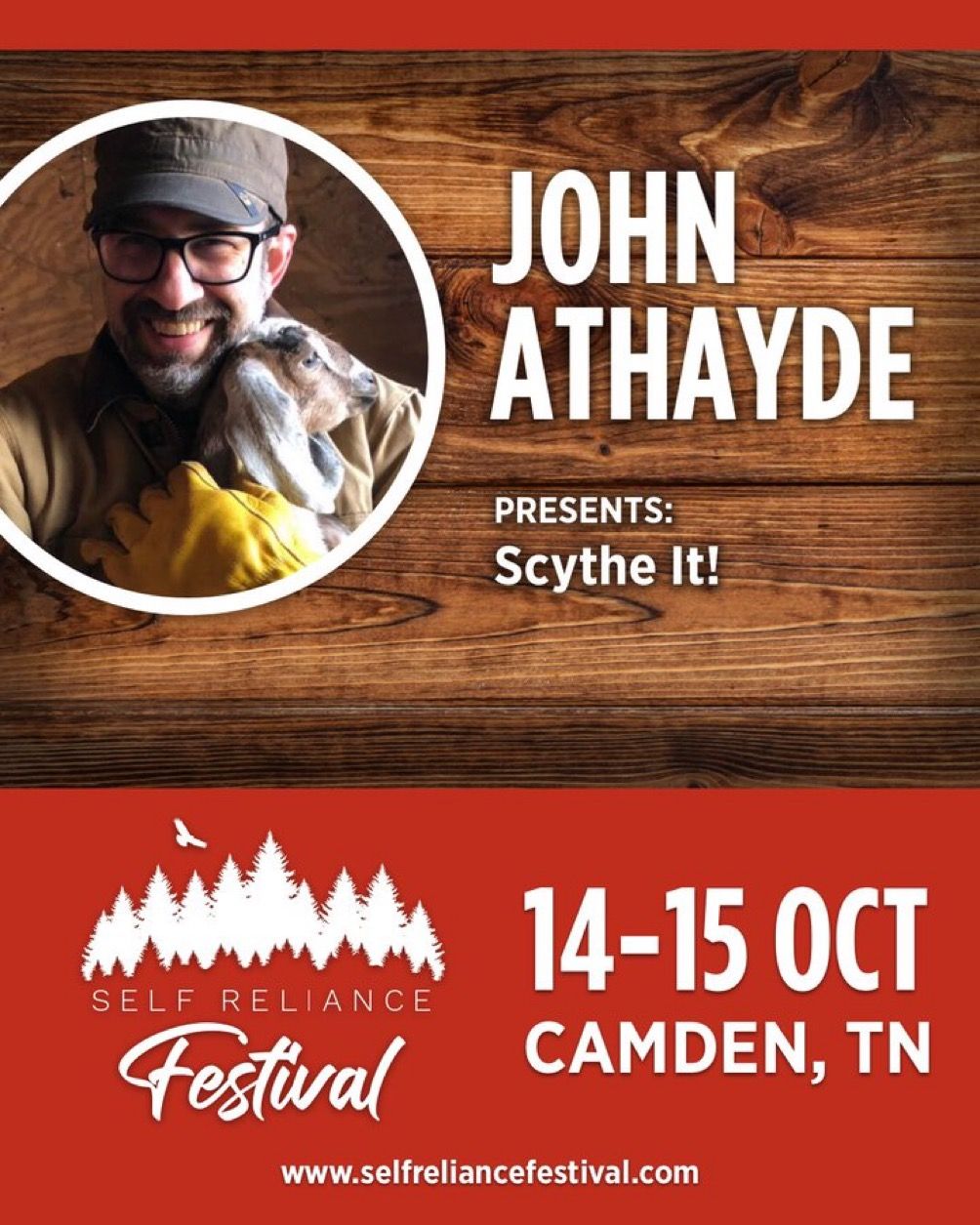 John to Present on Scything at Self Reliance Festival
