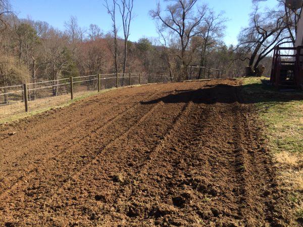 Putting in the garden beds